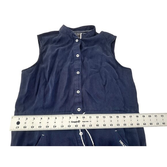 Helly Hansen Utility Button Down Dress Womens Small Blue Midi Outdoor Gorpcore - Picture 7 of 16